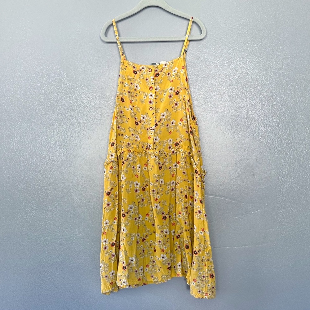 Roxy Girls Yellow Floral Sundress Sz M or 10
